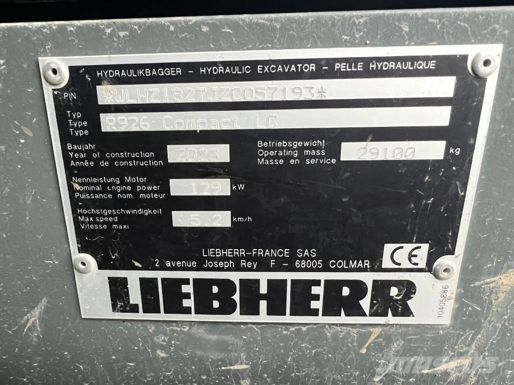 Liebherr R926 Comp Escavadeiras de esteiras