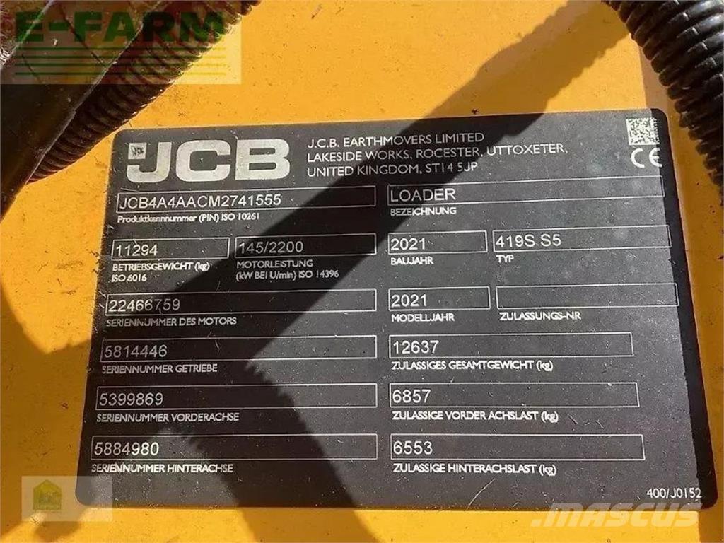 JCB 419s s5 Miniescavadeiras