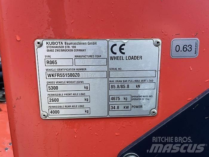 Kubota R065 Carregadeiras de rodas