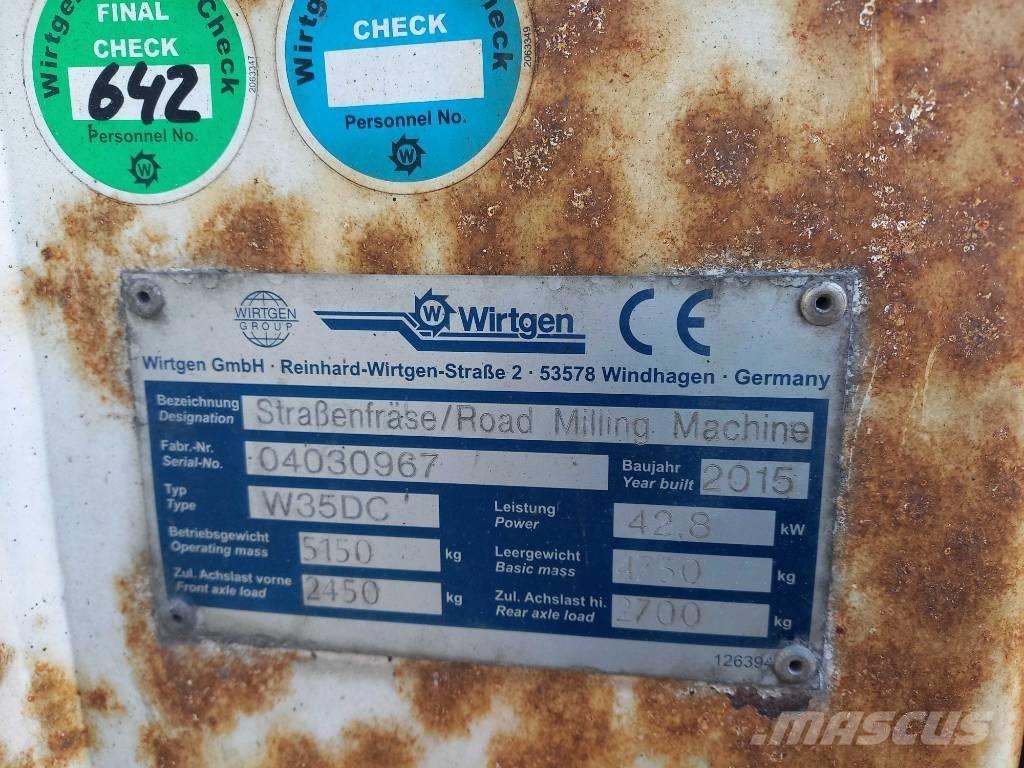 Wirtgen W 35 DC Recicladores de asfalto