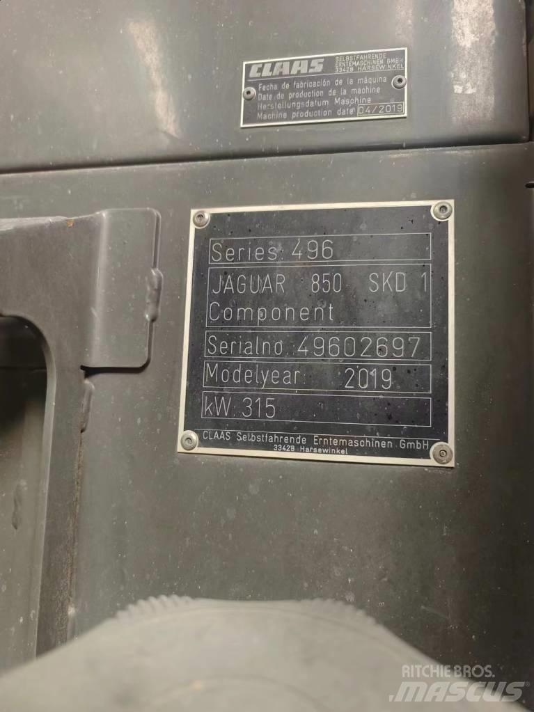 CLAAS Jaguar 850 Forrageiras auto-propulsionadas