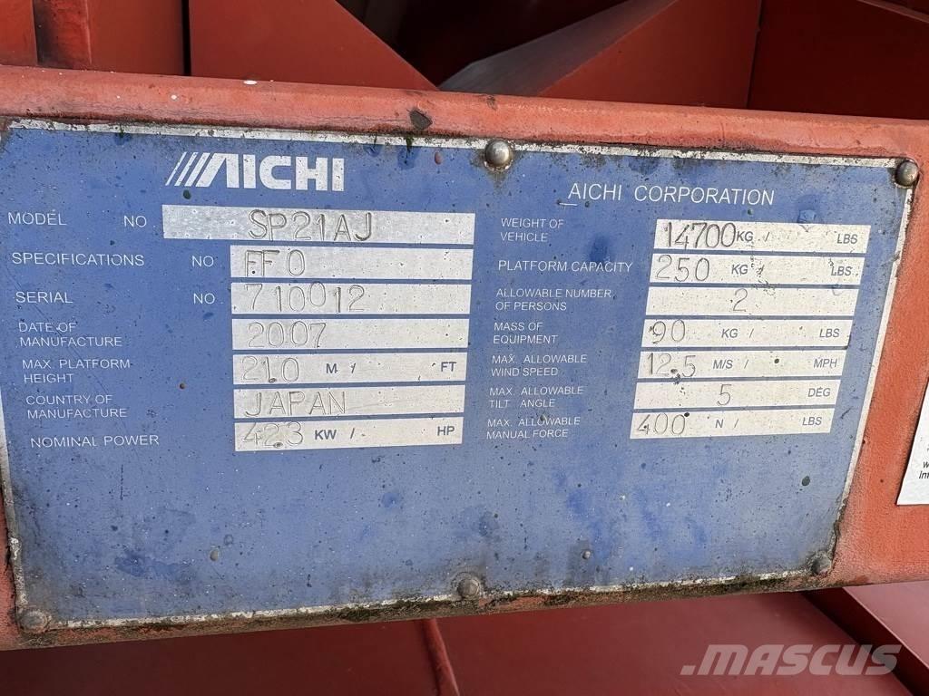 Aichi Sp21aj Elevadores braços Telescópicos