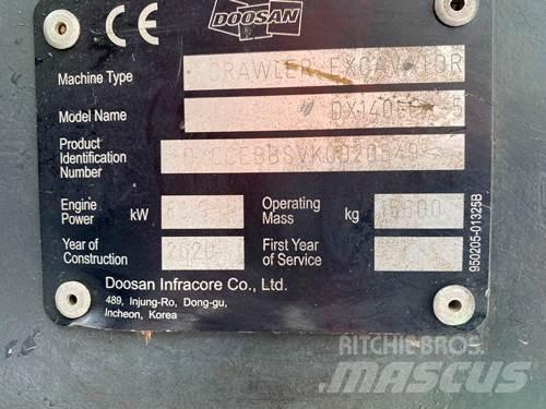 Doosan DX140LCR-5 Escavadeiras de esteiras