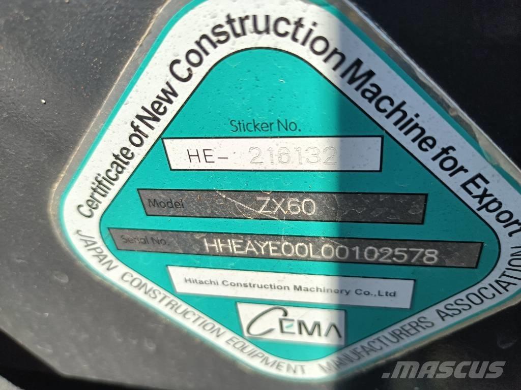 Hitachi 60 Escavadeiras de esteiras