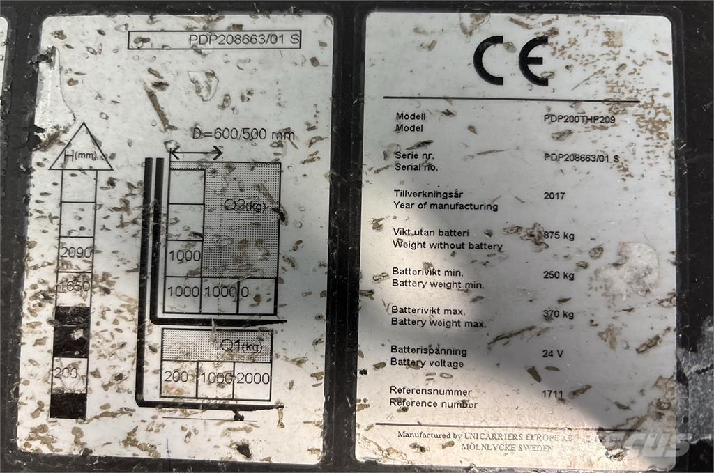 Atlet PDP200 Self propelled stackers