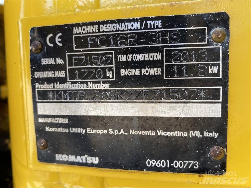 Komatsu PC16R-3 Escavadoras de rodas