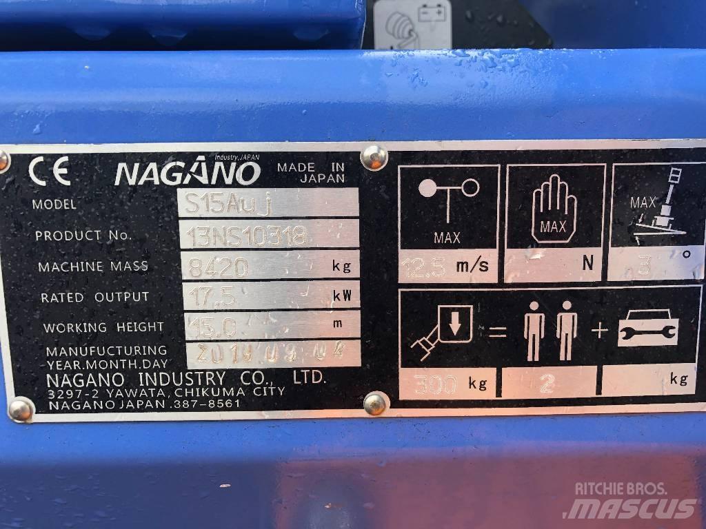 Nagano S15AUJ Elevadores braços Telescópicos