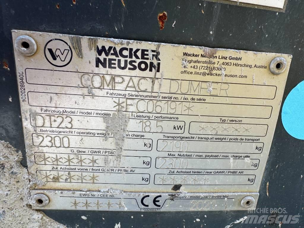 Wacker Neuson DT23 Dumpers de rastos