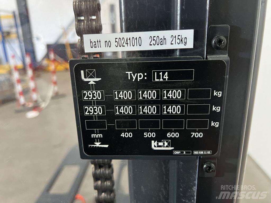 Linde L14 Empilhador para operador externo