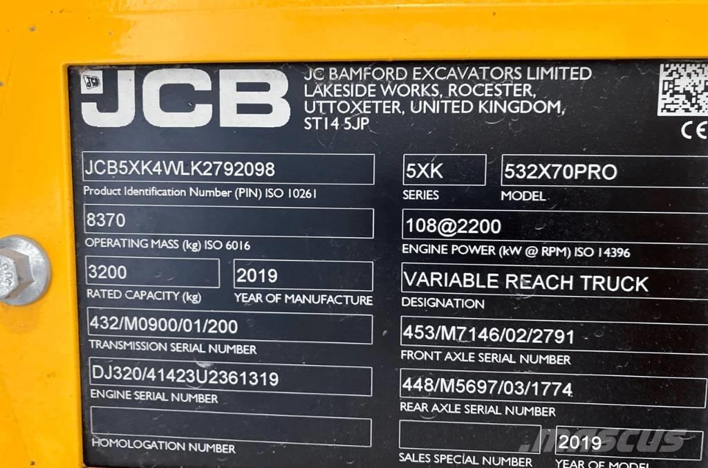 JCB 532-70 Telescópicas para Agricultura