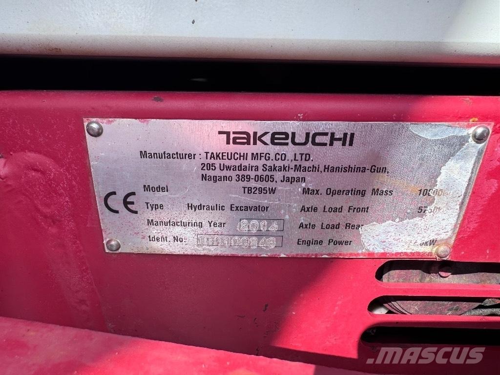 Takeuchi TB 295 W Escavadoras de rodas