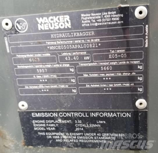 Wacker Neuson 6003 Escavadeiras de esteiras