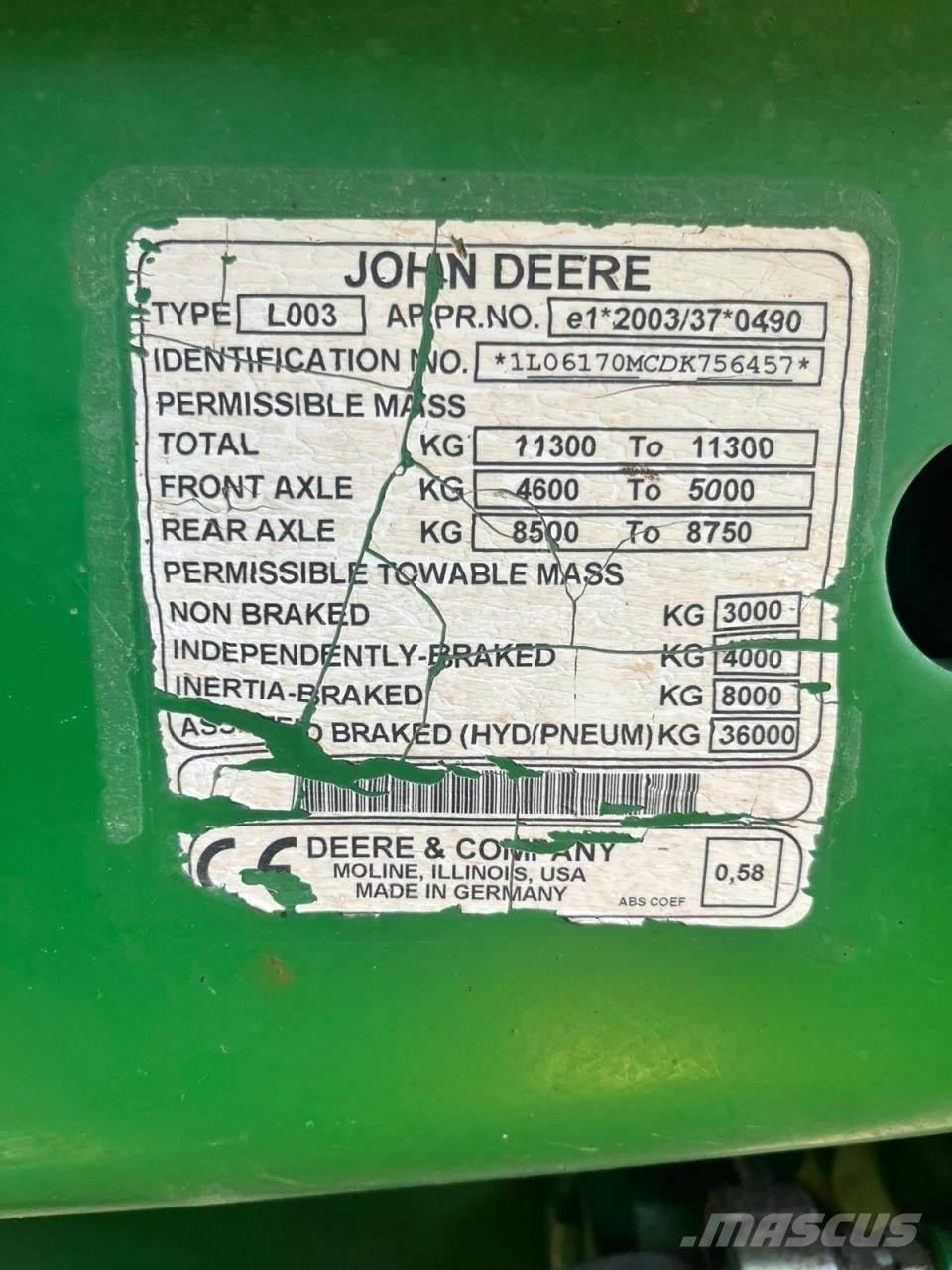 John Deere 6170M Tratores Agrícolas usados