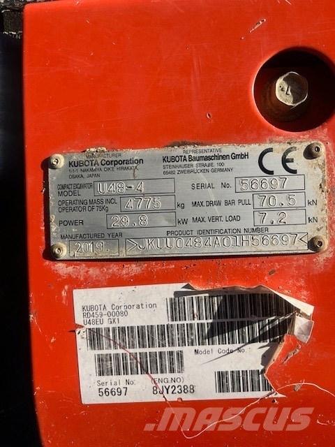 Kubota U 48-4 Miniescavadeiras
