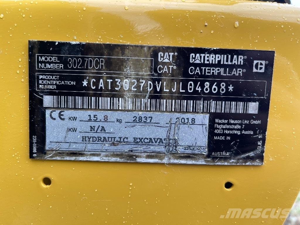 CAT 302.7D CR Miniescavadeiras