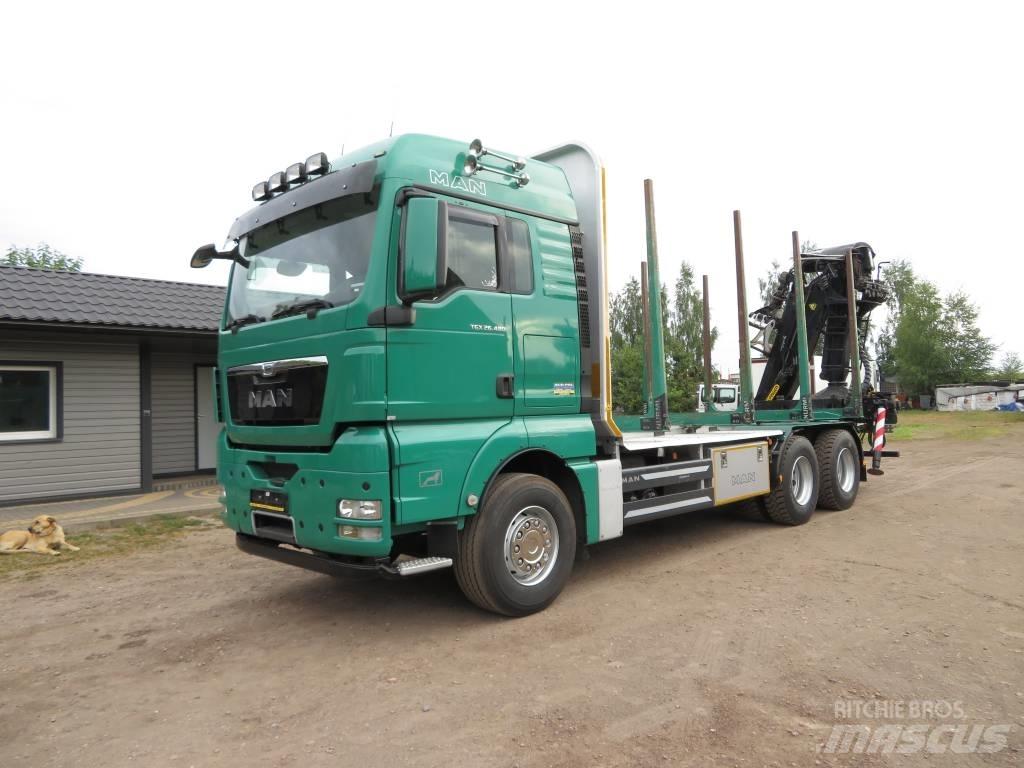 MAN 33 480 Caminhões de transporte de troncos