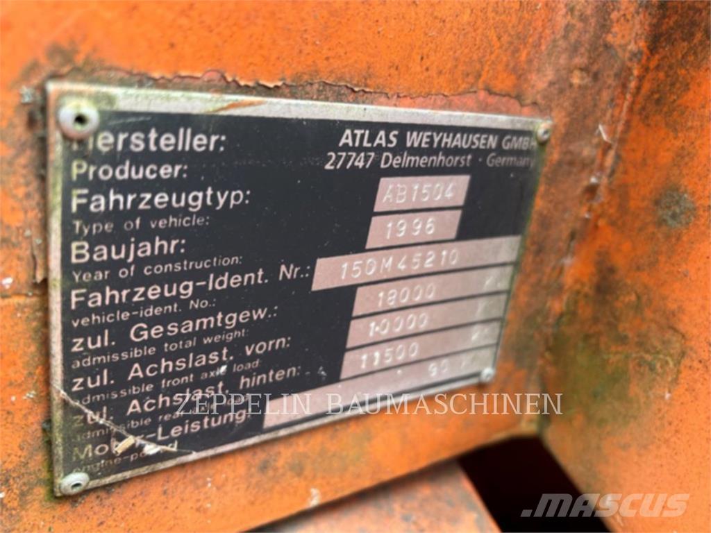 Atlas 1504 Escavadoras de rodas