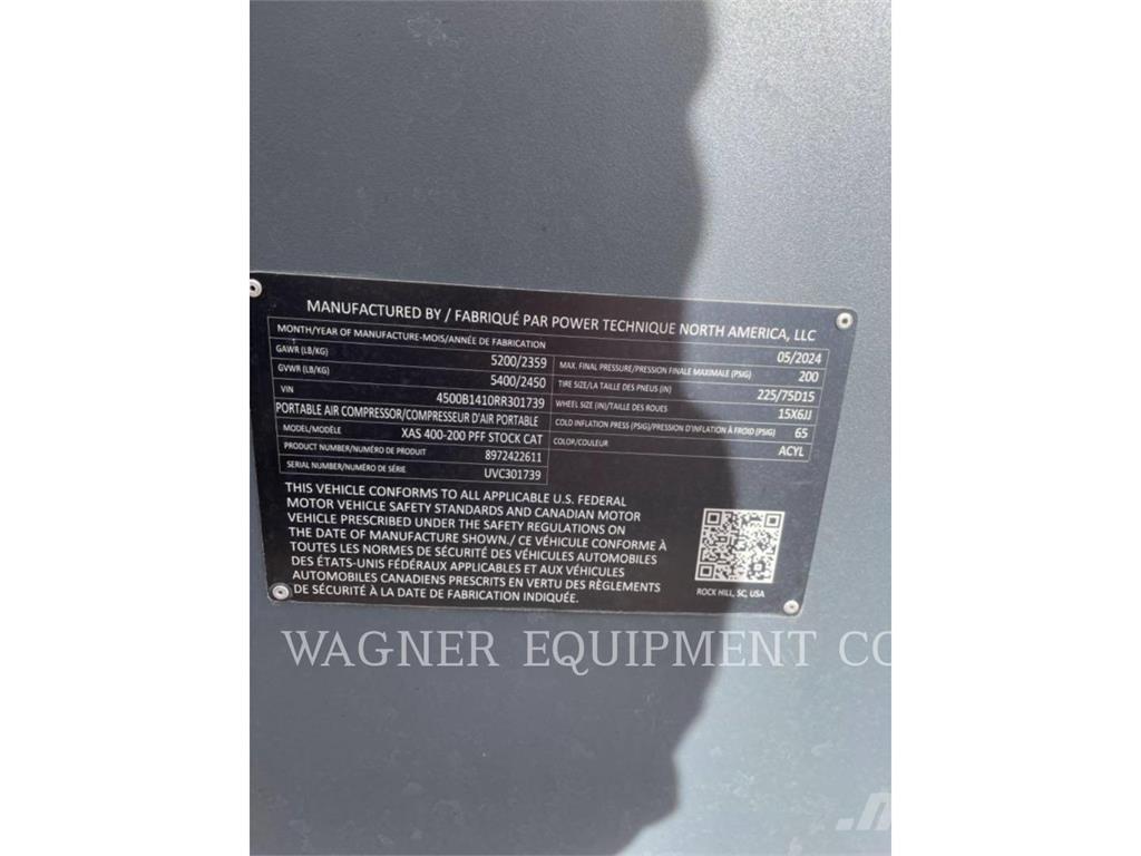 Atlas Copco XAS400 Secadores de ar comprimido