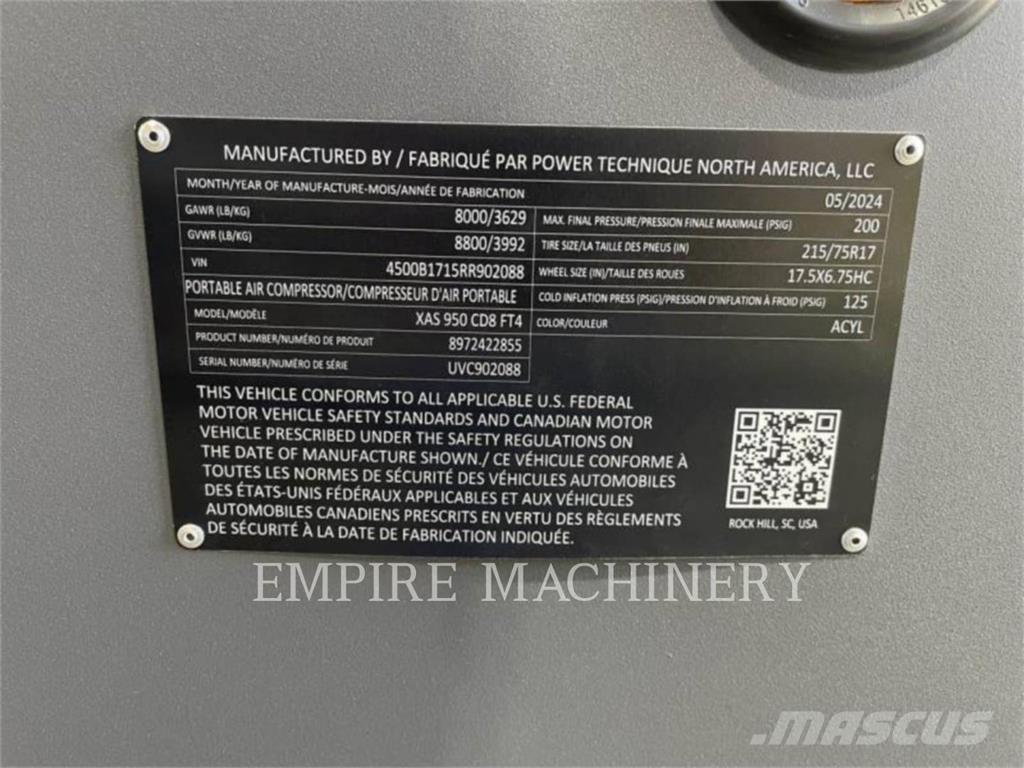 Atlas Copco XAS950CD Compressores