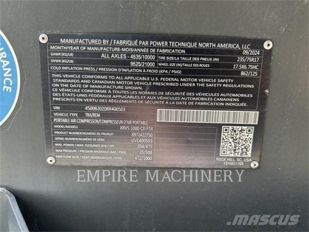 Atlas Copco XRVS1000CD Compressores