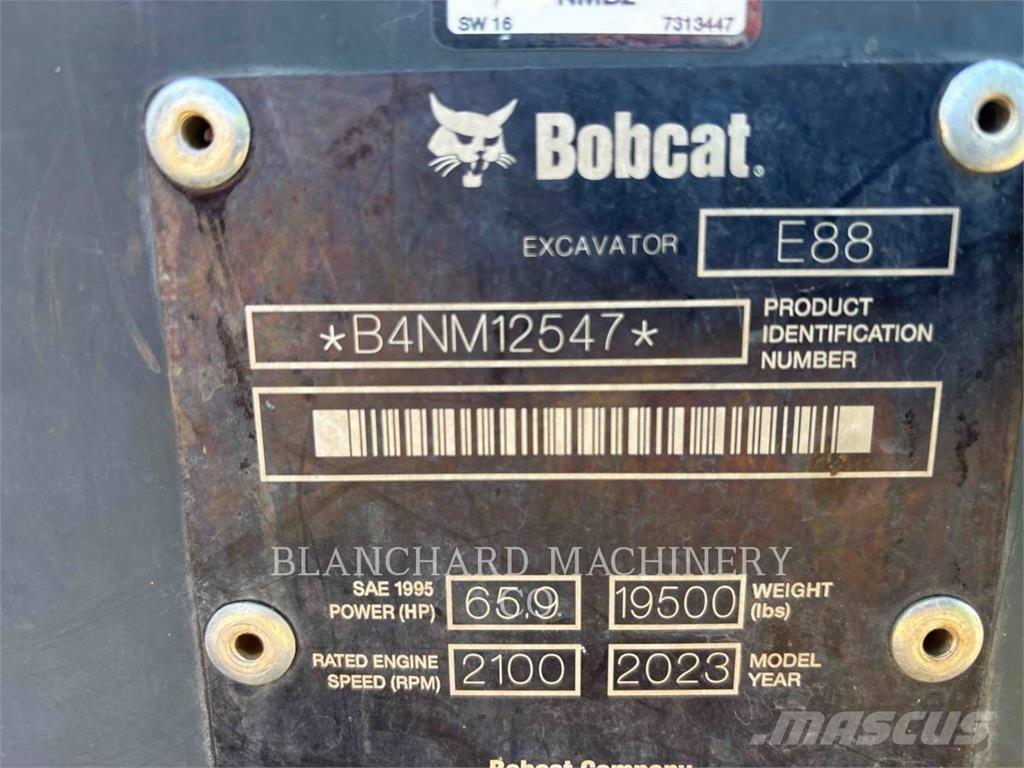 Bobcat E88 Escavadeiras de esteiras