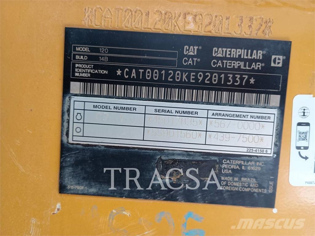 CAT 120 Motoniveladoras