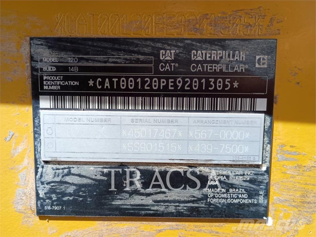 CAT 120 Motoniveladoras