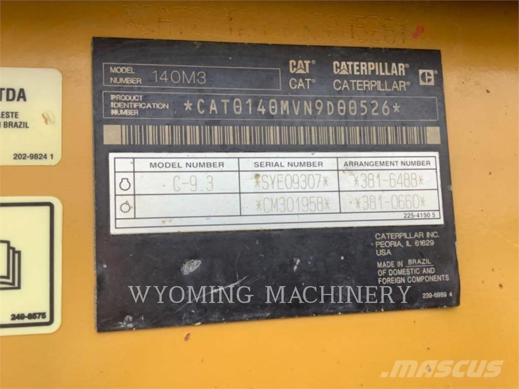 CAT 140M3 Motoniveladoras