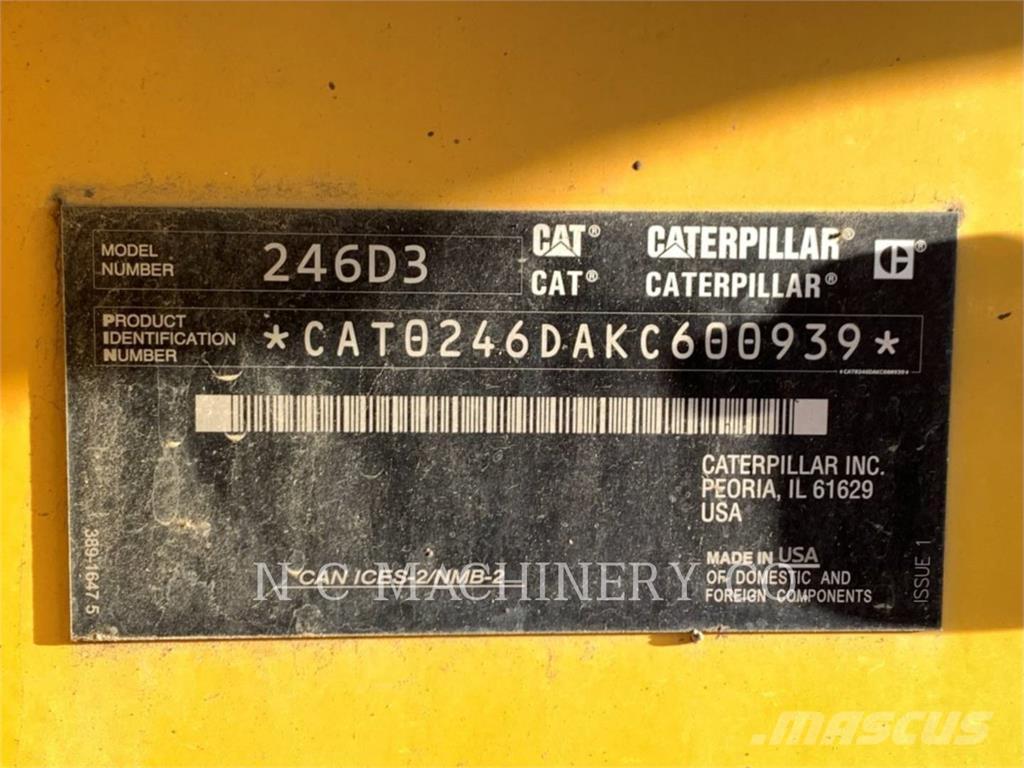 CAT 246D3 H3CB Minicarregadeiras