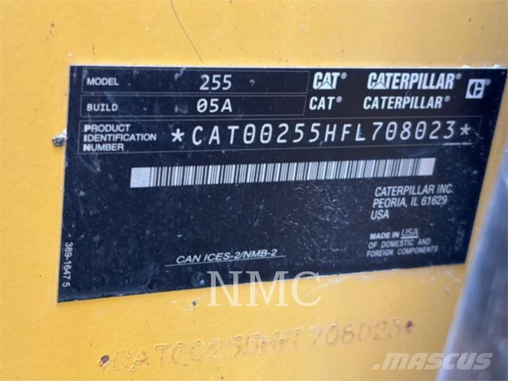 CAT 255-05 Carregadoras de lagartas