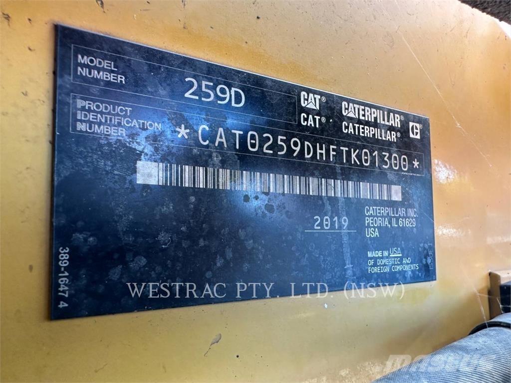 CAT 259D Carregadoras de lagartas