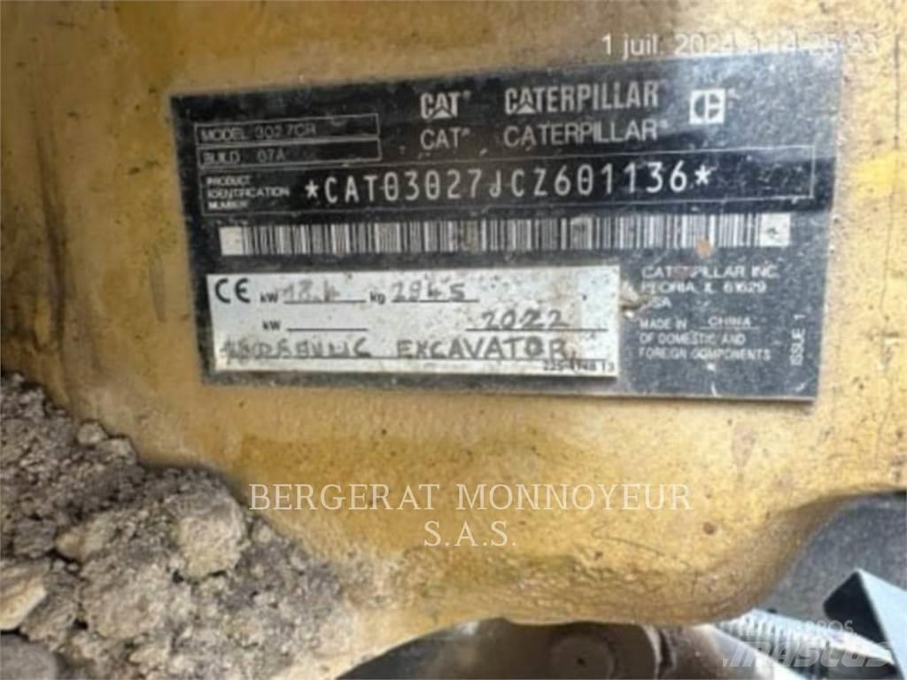 CAT 302.7 Escavadeiras de esteiras