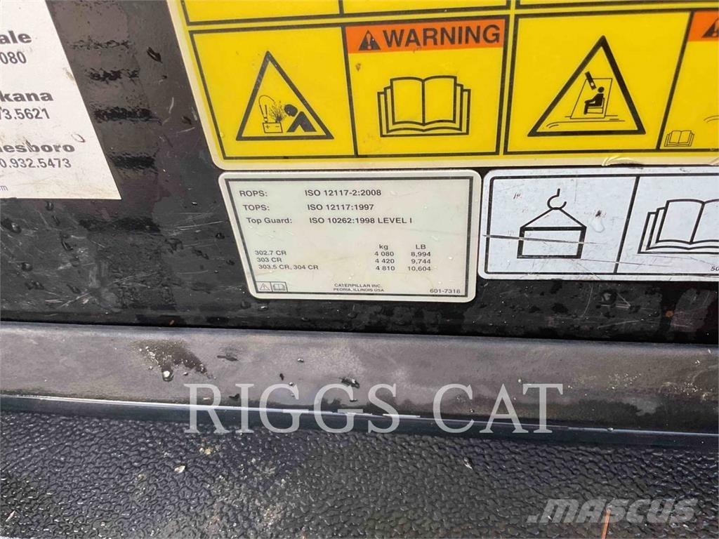 CAT 302.707CR Escavadeiras de esteiras
