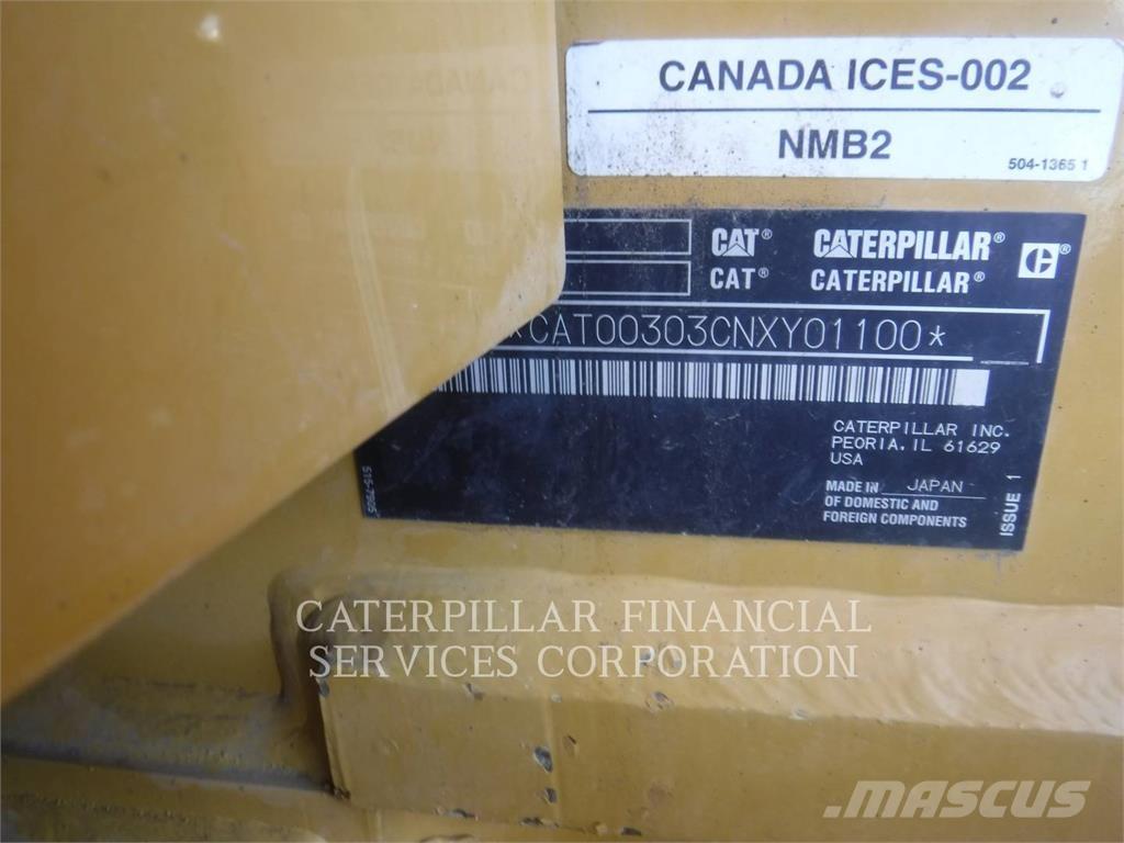 CAT 303-07CR Escavadeiras de esteiras