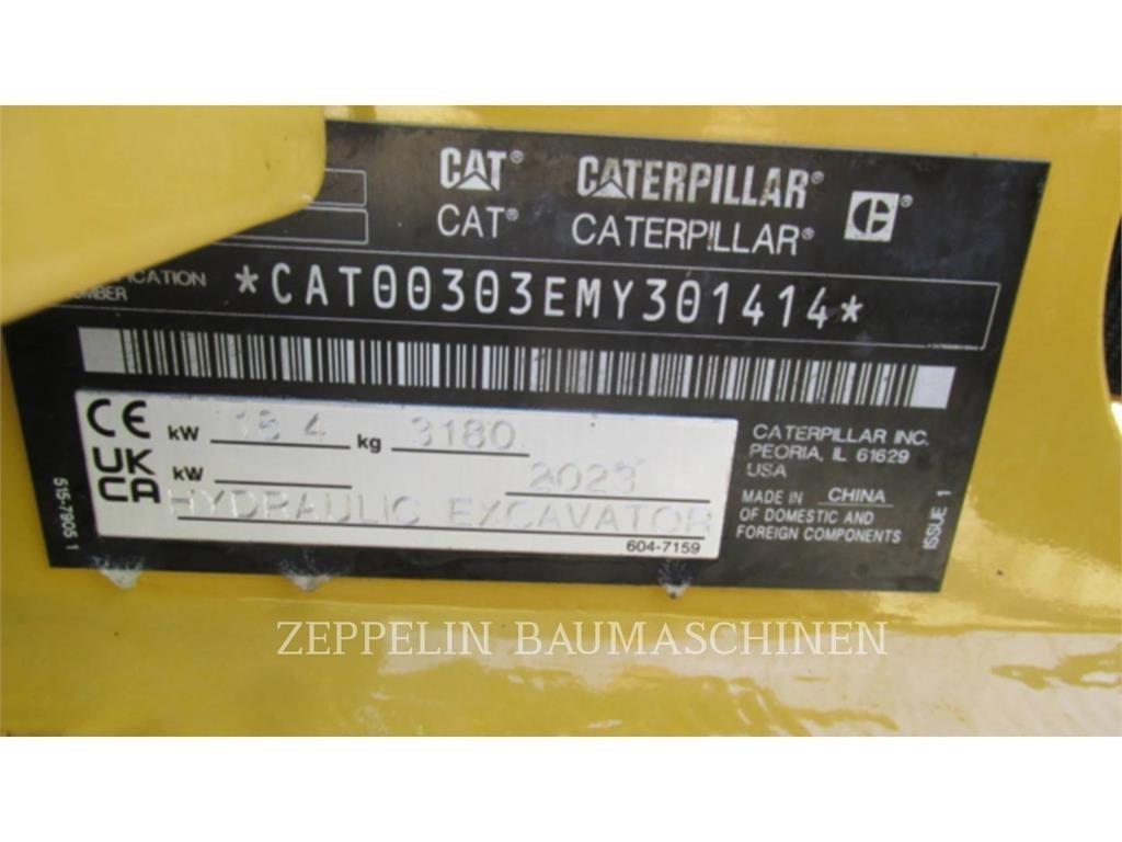 CAT 303CR-07A Escavadeiras de esteiras
