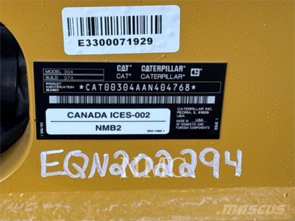 CAT 304-07 Escavadeiras de esteiras