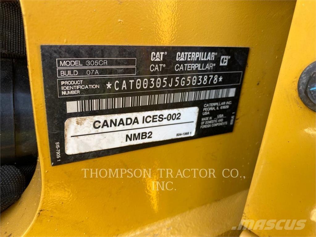 CAT 305 CR Escavadeiras de esteiras