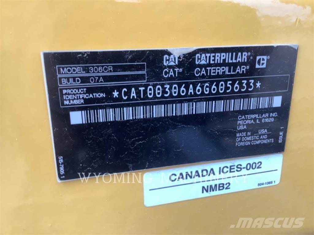 CAT 306 Escavadeiras de esteiras