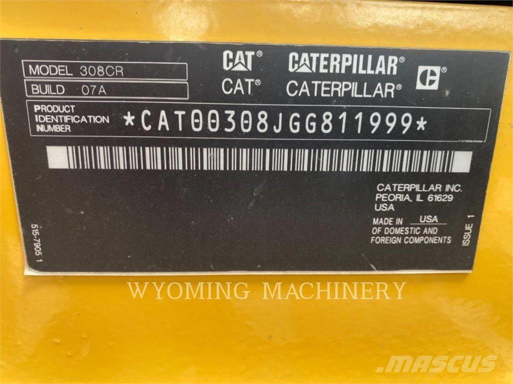 CAT 308 Escavadeiras de esteiras