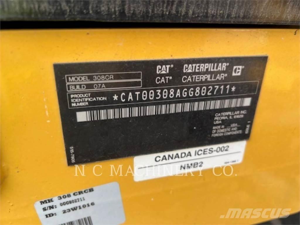 CAT 308 CRCB Escavadeiras de esteiras