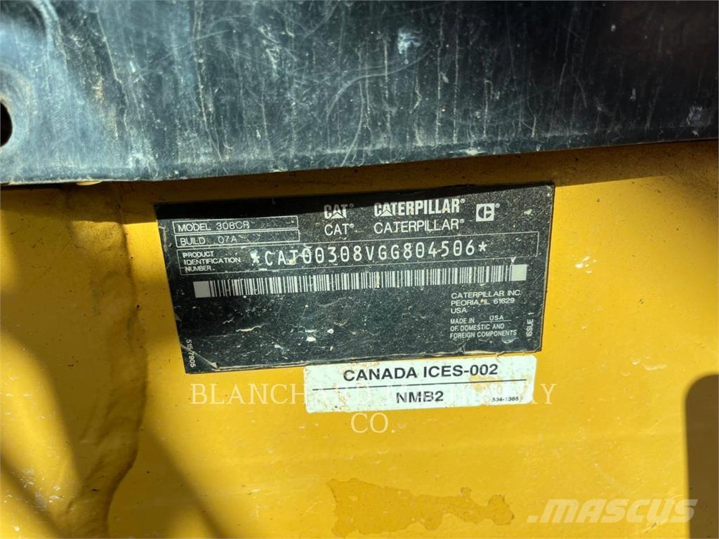 CAT 308CR Escavadeiras de esteiras