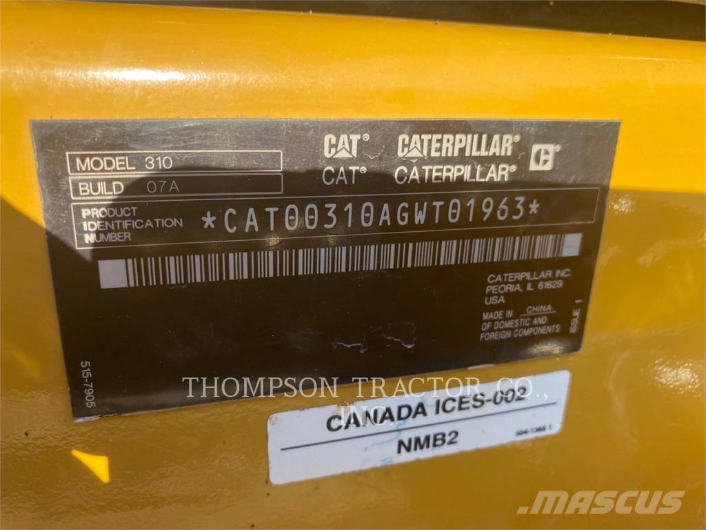 CAT 310 Escavadeiras de esteiras