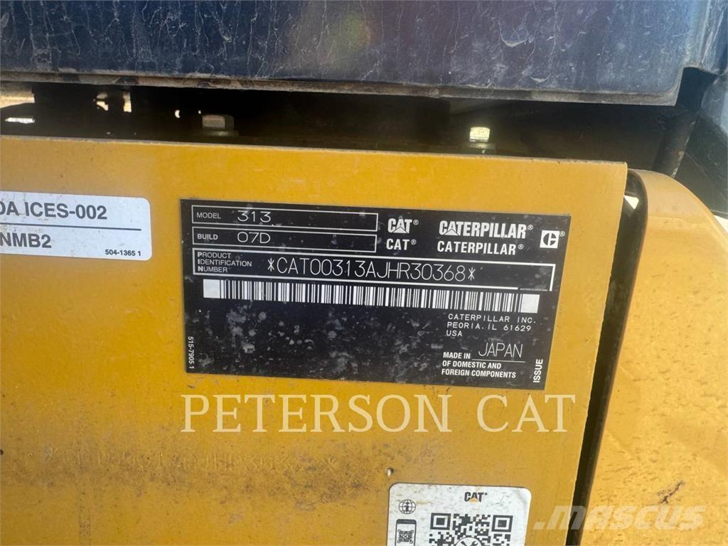 CAT 313 Escavadeiras de esteiras