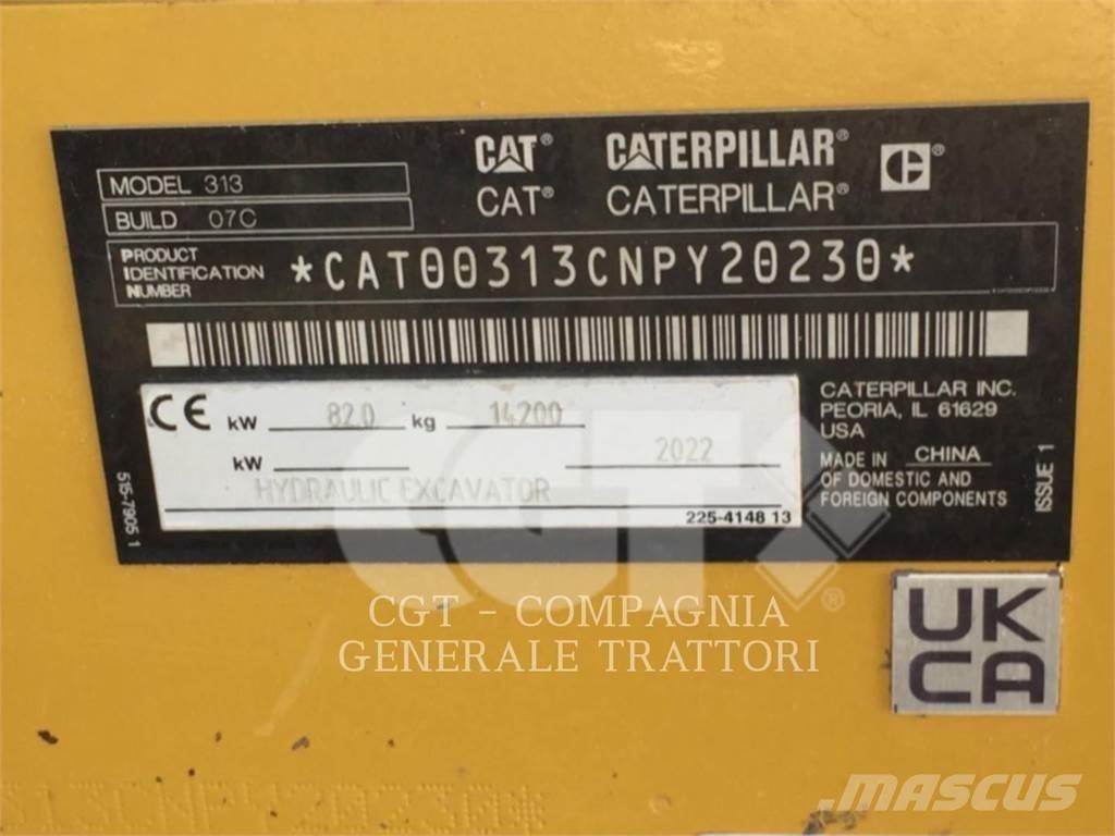 CAT 313 NG Escavadeiras de esteiras