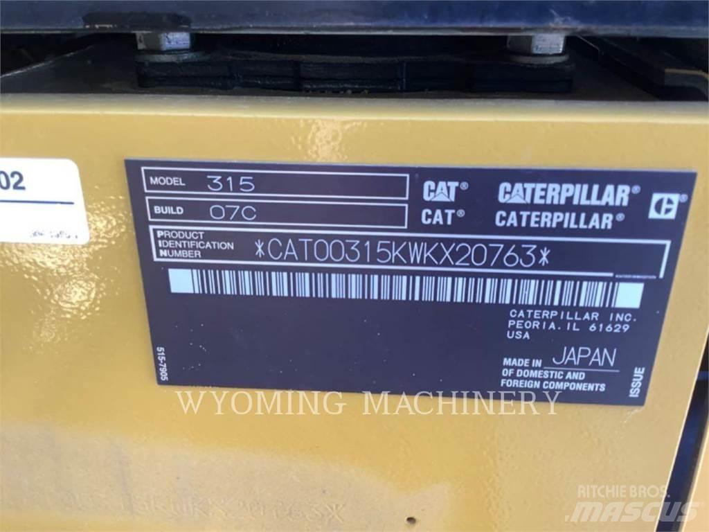 CAT 315 Escavadeiras de esteiras