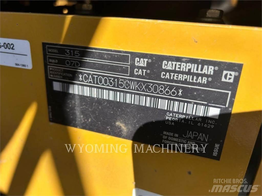 CAT 315 Escavadeiras de esteiras