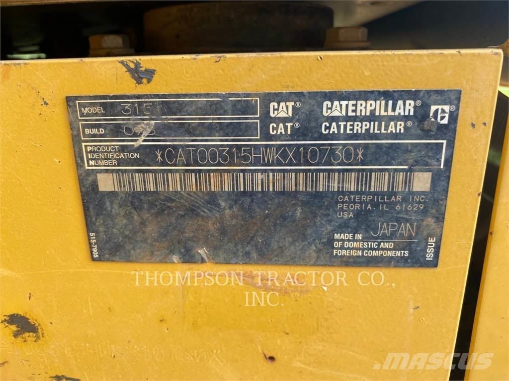 CAT 315 Escavadeiras de esteiras