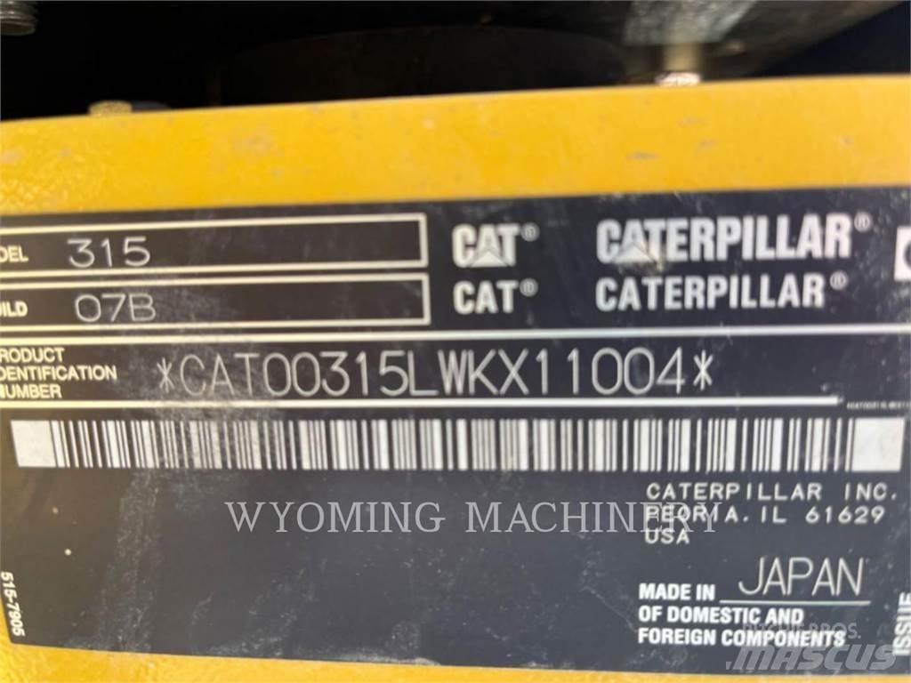CAT 315 Escavadeiras de esteiras