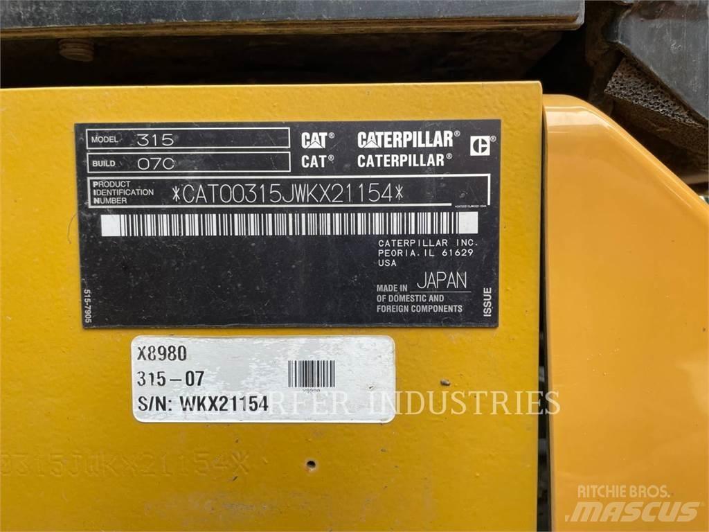 CAT 315-07 Escavadeiras de esteiras