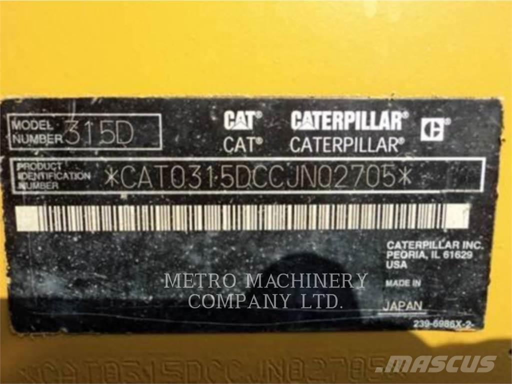 CAT 315DL Escavadeiras de esteiras